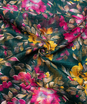 Printed Kota Doria Fabric